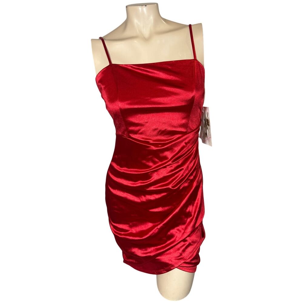 NWT Honey and Rose Red Bodycon Mini Dress Size M